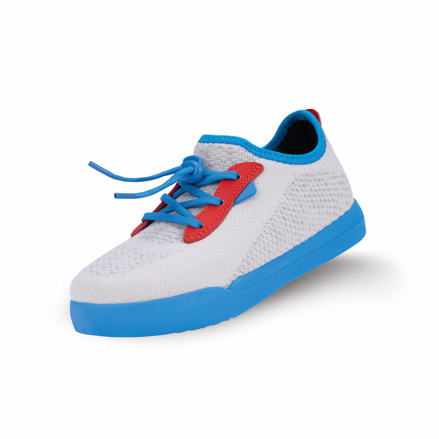 Kids Weekend Sneaker - Light Grey/Vessi Blue